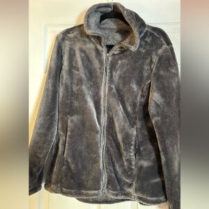 32 Degrees Women's Charcoal Teddy Jacket